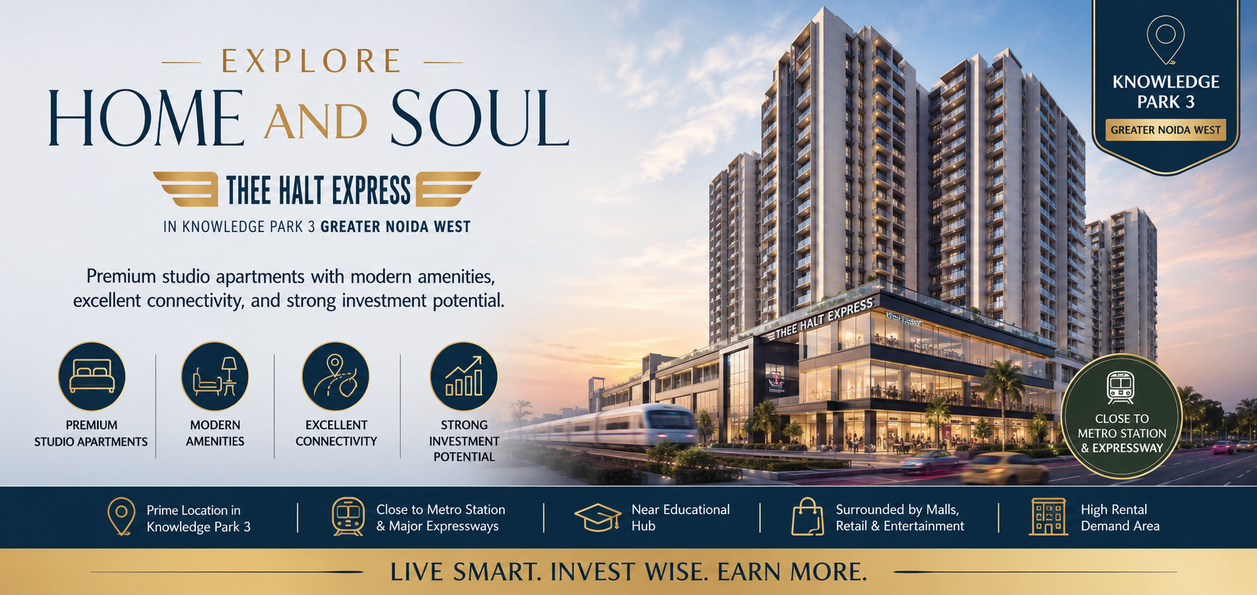 Home and Soul Thee Halt Express in Knowledge Park 3  Greater Noida West